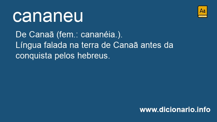 Significado de cananeia