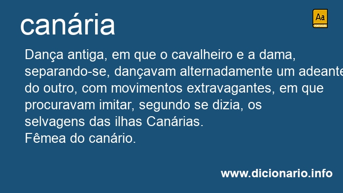 Significado de canria