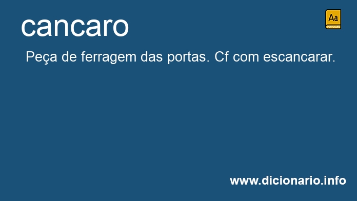 Significado de cancaro