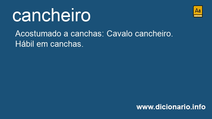 Significado de cancheiro