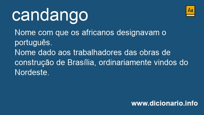 Significado de candangos