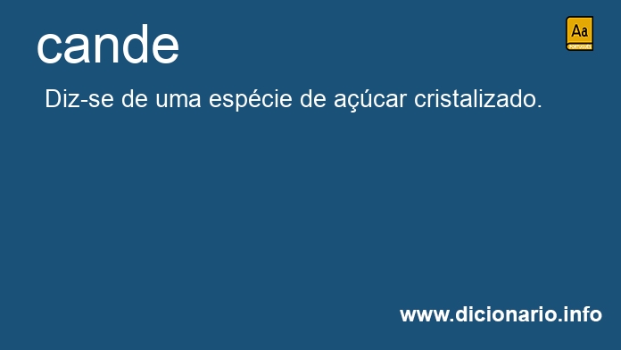 Significado de cande