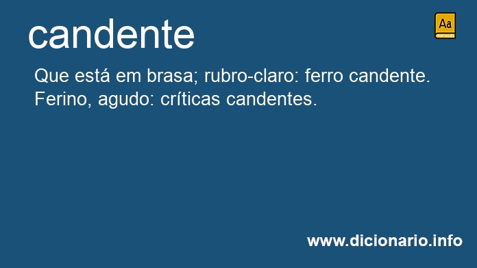 Significado de candentes