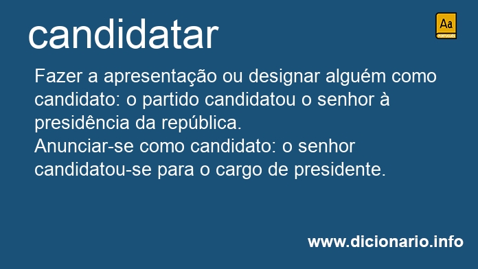 Significado de candidata
