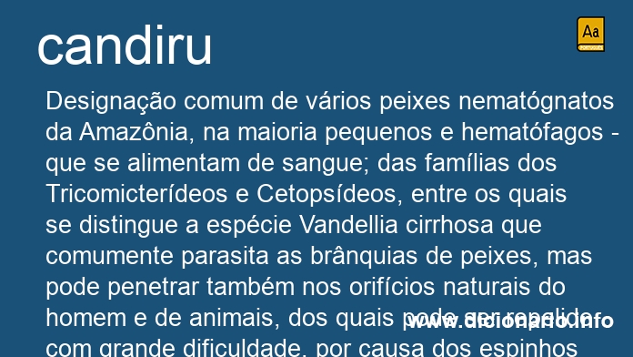 Significado de candiru