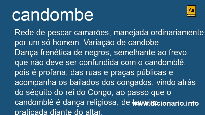 Significado de candombes
