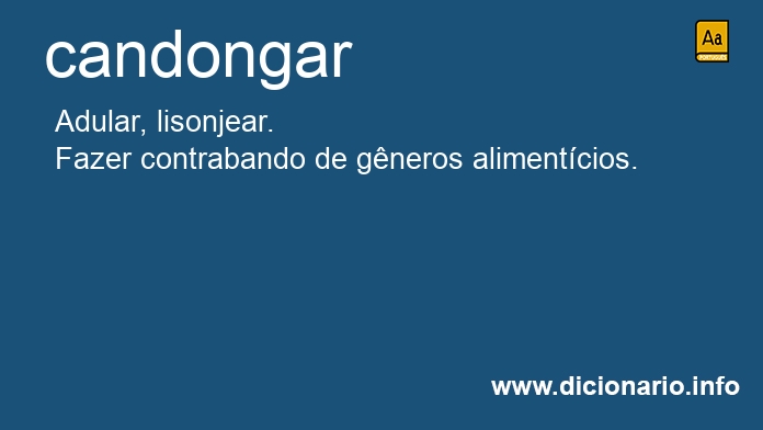 Significado de candongar