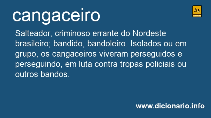 Significado de cangaceiros