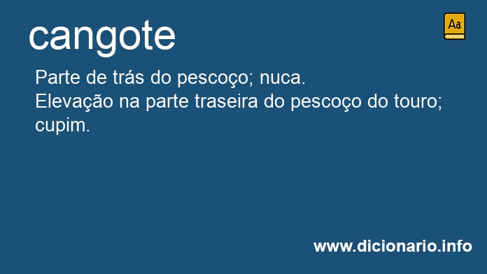 Significado de cangotes