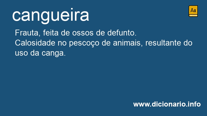 Significado de cangueira