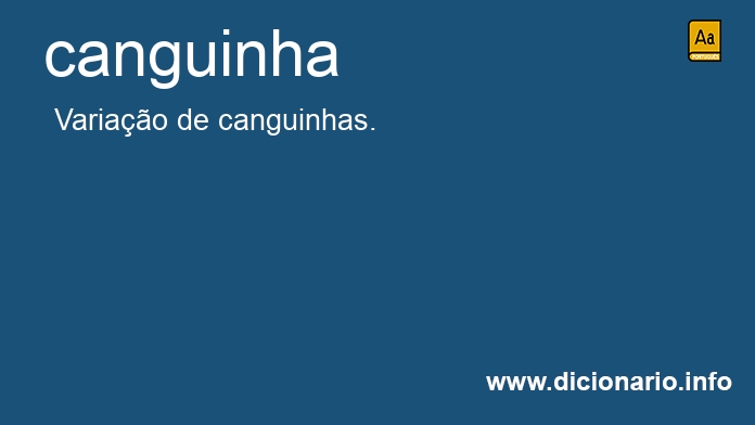 Significado de canguinha