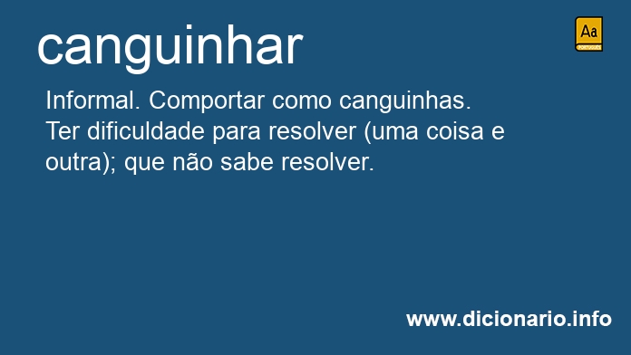 Significado de canguinhe