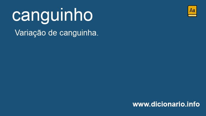 Significado de canguinho