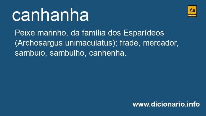 Significado de canhanha