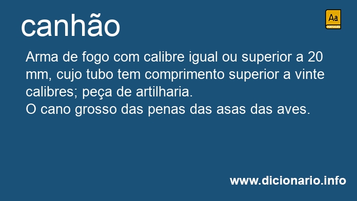 Significado de canho