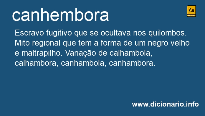 Significado de canhembora