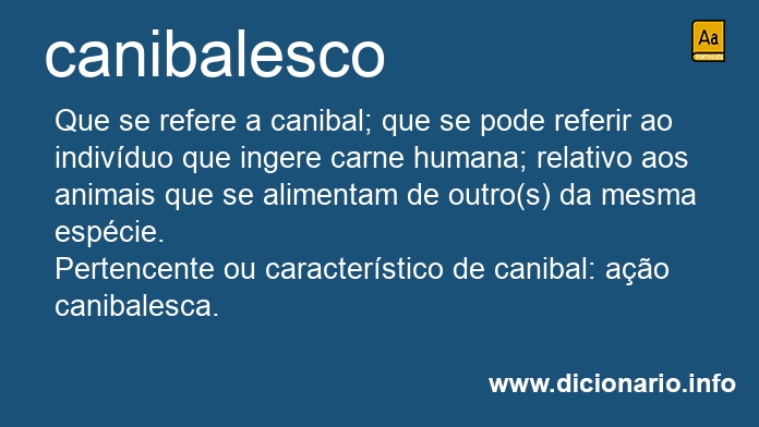 Significado de canibalesca