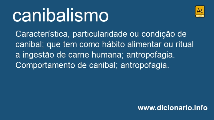 Significado de canibalismos