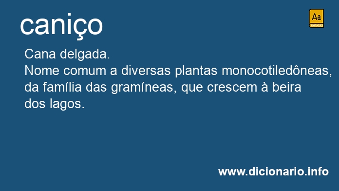 Significado de canios