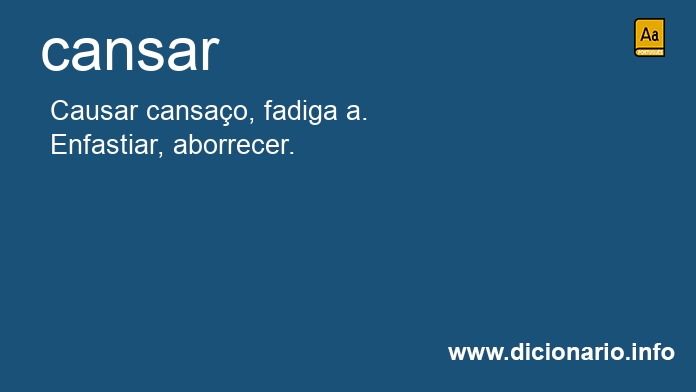 Significado de cansaro