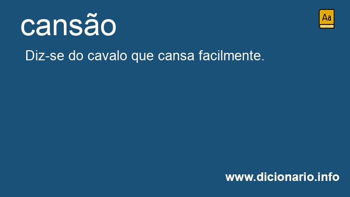 Significado de cansona