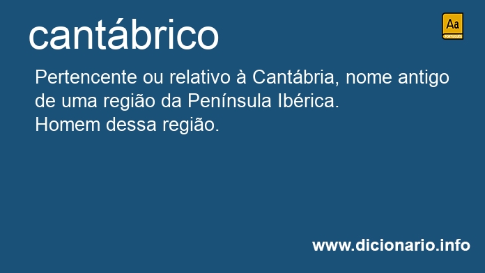 Significado de cantbrica