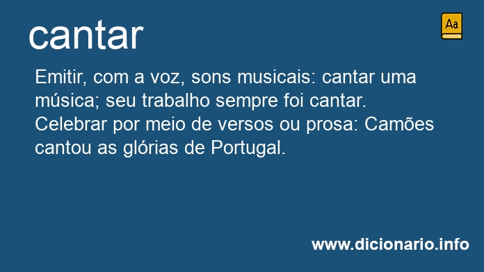 Significado de cantars