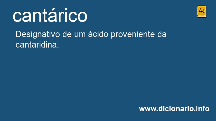 Significado de cantrico