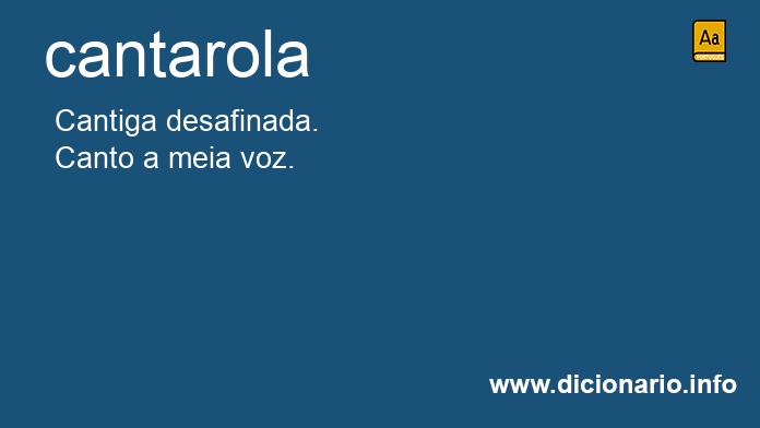 Significado de cantarola