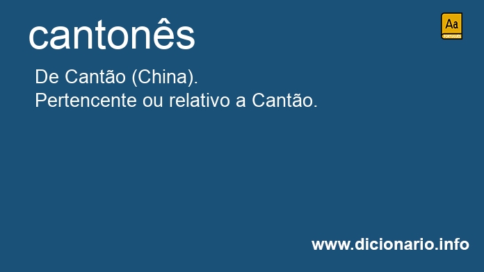 Significado de cantoneses