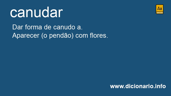 Significado de canudar