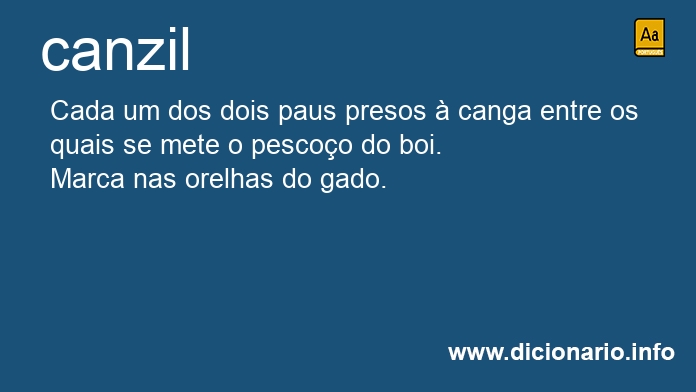 Significado de canzil