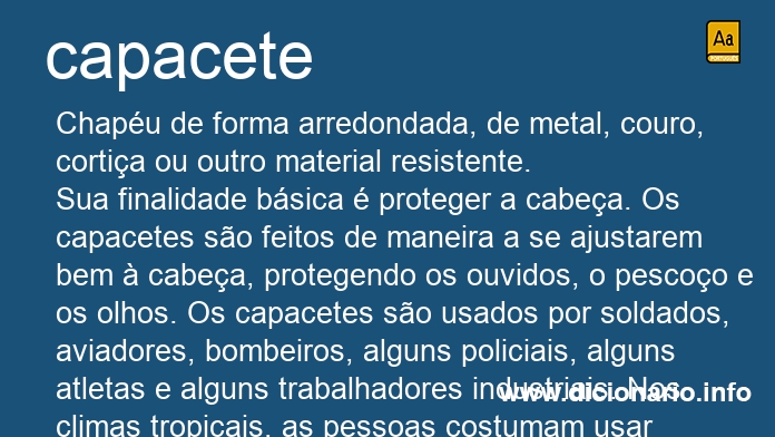 Significado de capacete