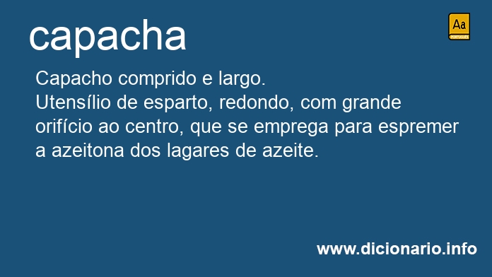 Significado de capacha