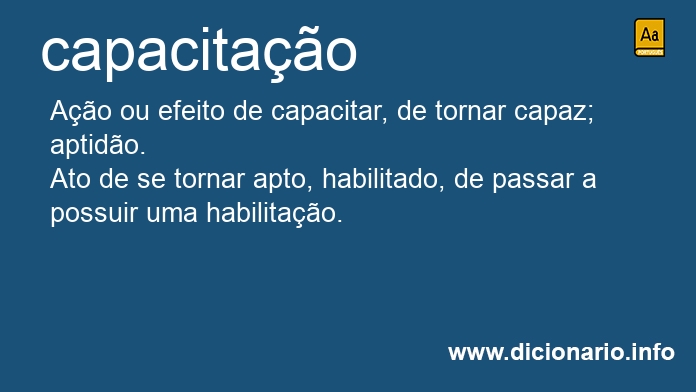Significado de capacitao