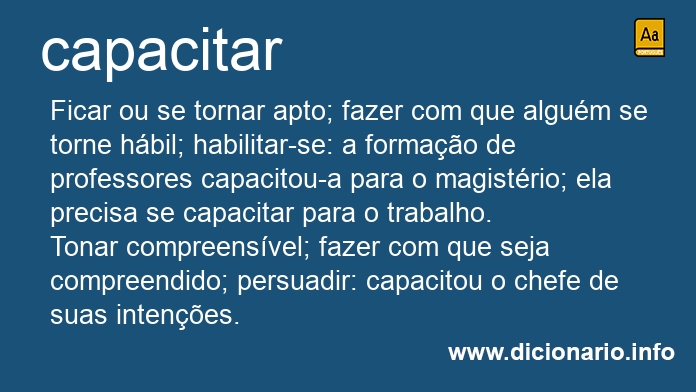 Significado de capacitaram