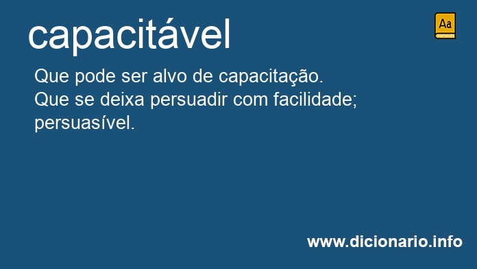 Significado de capacitvel
