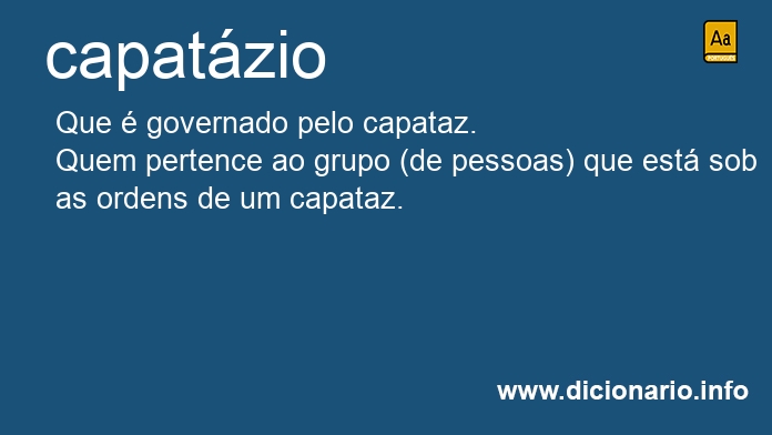 Significado de capatzio