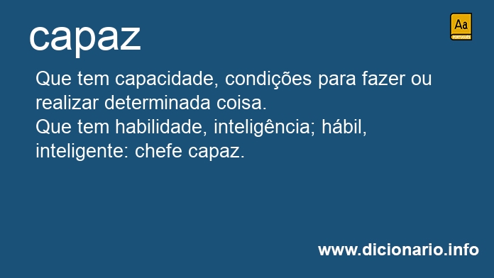 Significado de capaz