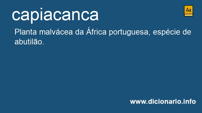 Significado de capiacanca