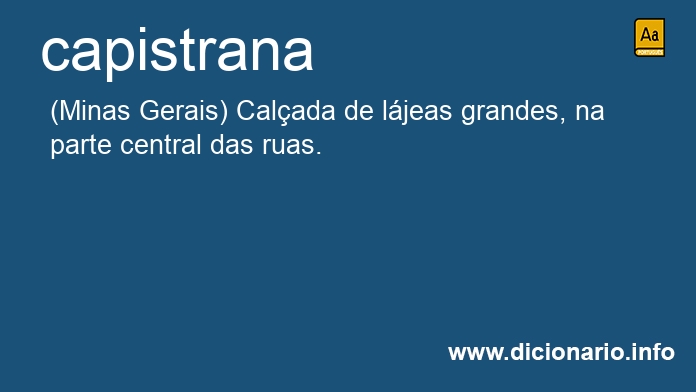 Significado de capistrana