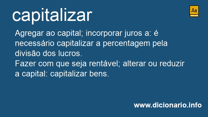 Significado de capitalizar