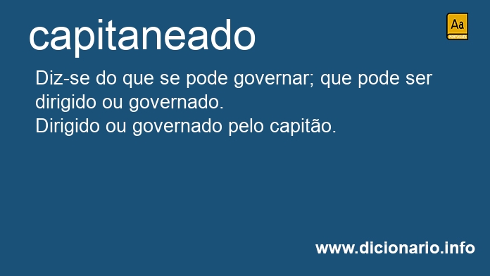 Significado de capitaneado
