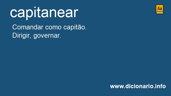 Significado de capitanear