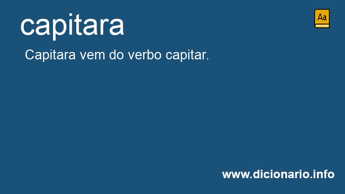 Significado de capitara