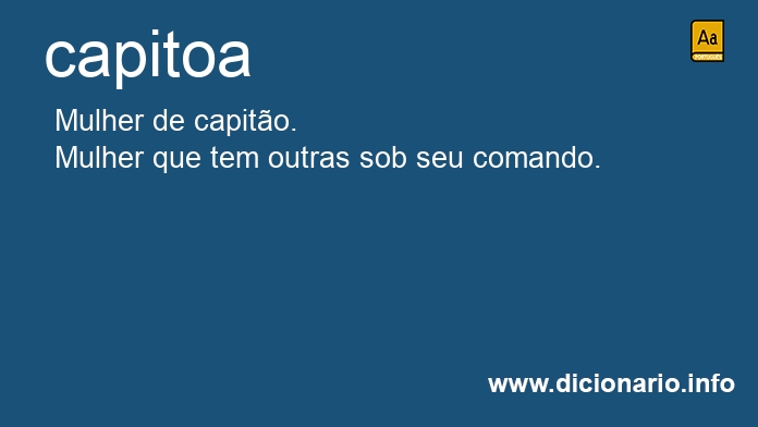 Significado de capitoa