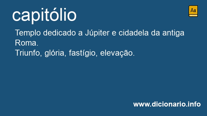 Significado de capitlio