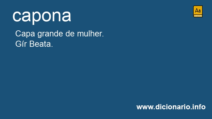 Significado de capona
