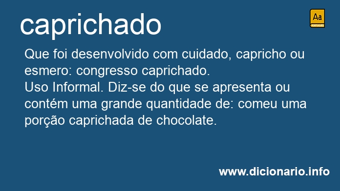 Significado de caprichada