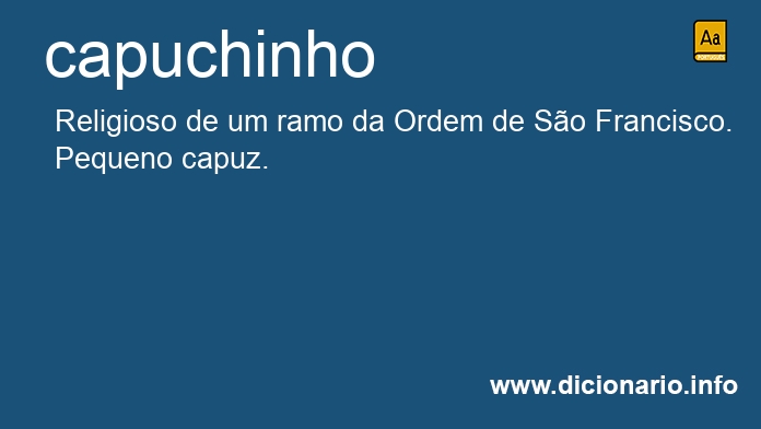 Significado de capuchinho